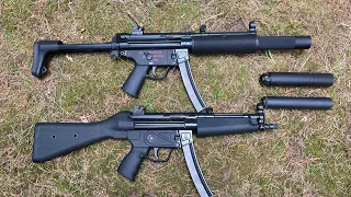 MP5SD vs MP5 with SilencerCo Octane 9 and Dead Air Wolfman for the quietest