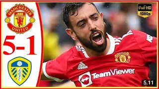 manchester united vs leeds 5-1 Extended Highlights and all goals HD