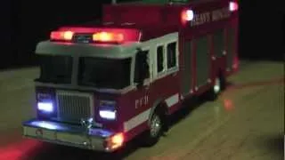 HO Boley Fire Truck with LED flashing lights