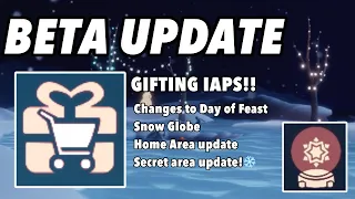 GIFTING IAPS NOW AVAILABLE! | New updates in Sky: Children of The Light BETA | Days of Feast