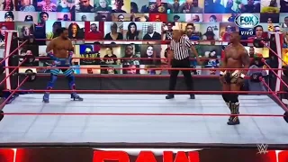 Xavier Woods Vs Shelton Benjamin - WWE Raw 08/03/2021 (En Español)