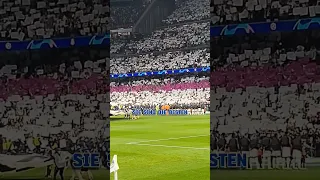 This is what first row Real Madrid seats vs Manchester City looked like at the Santiago Bernabeu