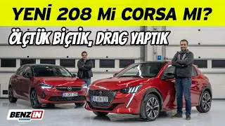 Peugeot 208 vs Opel Corsa | Ölçtük biçtik, drag yaptık