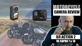 DJI Action 2 vs Gopro Hero 7 and  10. Which is the best motorcycle video camera for  motovlogging?