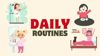 Vocabulary Lesson: 30+ Daily Routines with Sentences, Listen and Practice English