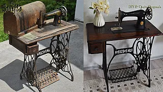 Antique Singer Sewing Machine Restoration For Decor