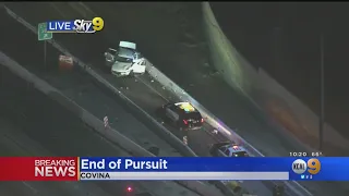 Possible Pursuit Ends With Crash On Eastbound 10 Freeway In West Covina