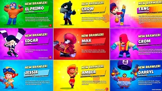 All 55 Brawlers Unlock Animation | Brawl Stars