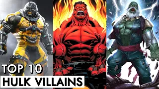 Top 10 Most Powerful Villains Of Hulk | Explained In Hindi | BNN Review