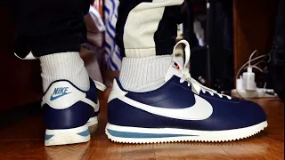 NIKE CORTEZ MIDNIGHT NAVY | ON FEET | DETAILED LOOK | UNBOXING