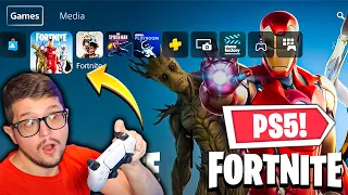 PS5 und FORTNITE 😍 So GEIL ist der NEUE CONTROLLER mit Gameplay