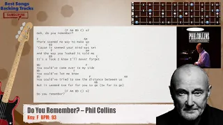 🎻 Do You Remember? – Phil Collins Bass Backing Track with chords and lyrics