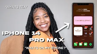 WHAT'S ON MY IPHONE 14 PRO MAX? New Widgets, *Saving Y'all Coins*, Thumbnails, Finance + MORE!