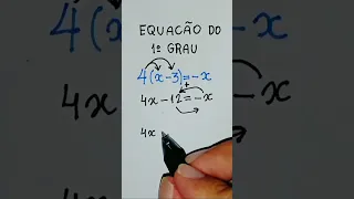 Equação do 1° grau. #matematica #aula #escola #aprender #equacao #dicas #macetes