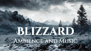 Blizzard Ambience and Music | ambience of a snow storm with original fantasy music #ambientmusic