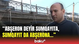 Sumqayıtda təhlükə: Saray körpüsü qəzalı vəziyyətdə