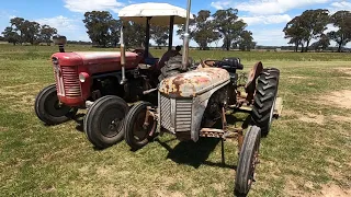 1951 Ferguson TEA20 and the 1958 Massey Ferguson 65 Slashing