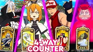 FULL COUNTER TEAM!! THE FIRST 4-WAY COUNTER TEAM OF ONLY GOOD UNITS | Seven Deadly Sins: Grand Cross