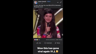 Angelina Jordan   Bohemian Rhapsody & Golden Buzzer Moment AGT   The Champions