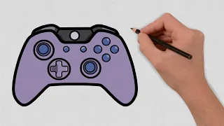 How to draw a Xbox Controller Step by Step | Easy Xbox Controller Drawing Lesson | Drawing Tutorial