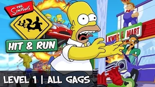 The Simpsons Hit And Run - Level 1 All Gags [Collectible Guide]