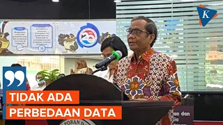 Mahfud MD Tegaskan Tak Ada Perbedaan Data dengan Kemenkeu soal Transaksi Janggal