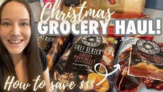 🎄 CHRISTMAS GROCERY HAUL 🎄 HOW TO SAVE MONEY ON CHRISTMAS GROCERIES! GROCERY SHOP WITH ME 2021 🛒