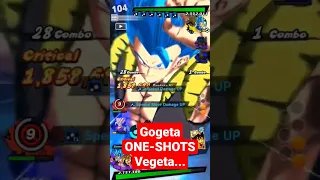 ULTRA Gogeta Blue ONE-SHOTS Vegeta... - Dragon Ball Legends