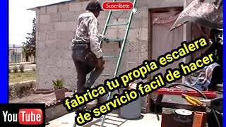 fabrica tu propia escalera de servicio fácil