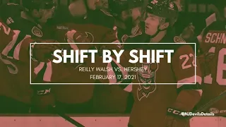 Reilly Walsh (#22) Shift by Shift vs. Hershey, February 17, 2021