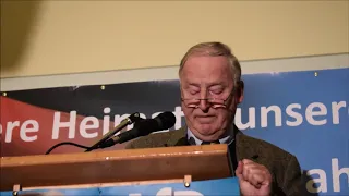 Dr  Gauland spricht - Antifa tobt