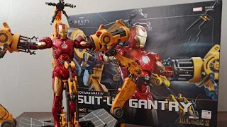 zD toys IRON MAN action figure MARVEL SUIT-UP UNBOXING COMPLETA E MONTAGEM.