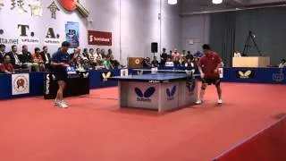 2013 CCTTA Butterfly Open final (position 1~2 ) WANG, Eugene Zhen vs KREANGA, Kalinikos 2