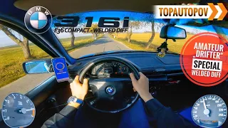 BMW 316i E36 Compact (75kW) |64| 4K TEST DRIVE POV – SOUND, ACCELERATION & DRIFTING?!🔸TopAutoPOV