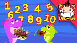 Baby Shark's Number Game | Baby Shark | REDMON