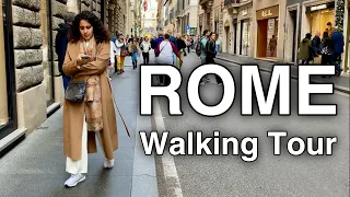 ROME, ITALY 4K Walking Tour around the City - With Captions!