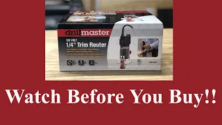 Drillmaster Trim Router- Open Box & Full Review