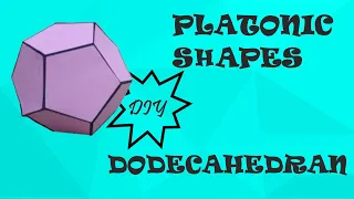 How to make Dodecahedron solid/ platonic solid /5 platonic solids/ Dodecahedron model / 3d Shapes