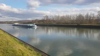 Schiff auf dem Wesel Datteln Kanal