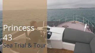 Princess 43 Yacht Sea Trial & Tour | For Sale £595,000 | One Marine Yacht Brokers