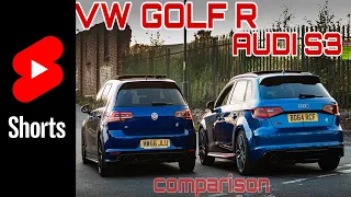 * VW GOLF R VS AUDI S3 LINE UP RACE*! #shorts