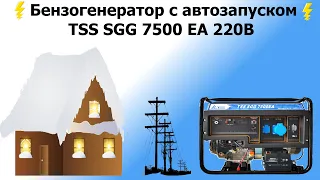 Бензиновый генератор с автозапуском авр tss sgg 7500 ea 220В для дома