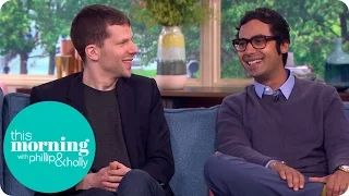 Jesse Eisenburg And Kunal Nayyar Talk Throwing Up On Stage And The Big Bang Theory | This Morning