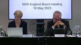 NHS England Board Meeting 18 May 2023