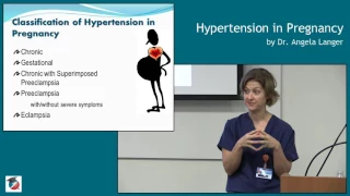 Hypertension in Pregnancy by Dr Langer Recorded on 9 2 16