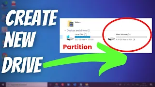 How to Create Partition in Windows 10 & Windows 11 | Create New Drive (2024)