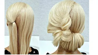 Красивая и Быстрая прическа на Выпускной 2021. Beautiful and Fast Hairstyle for Prom 2021