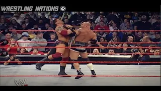 Batista vs Goldberg on RAW