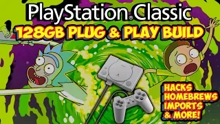 New 128gb PlayStation Classic Hack Build! Homebrews, Imports, Hacks & More!