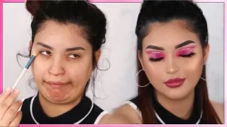 si yo puedo maquillarme asi tu tambien puedes / Tutorial de maquillaje facil y economico a paso